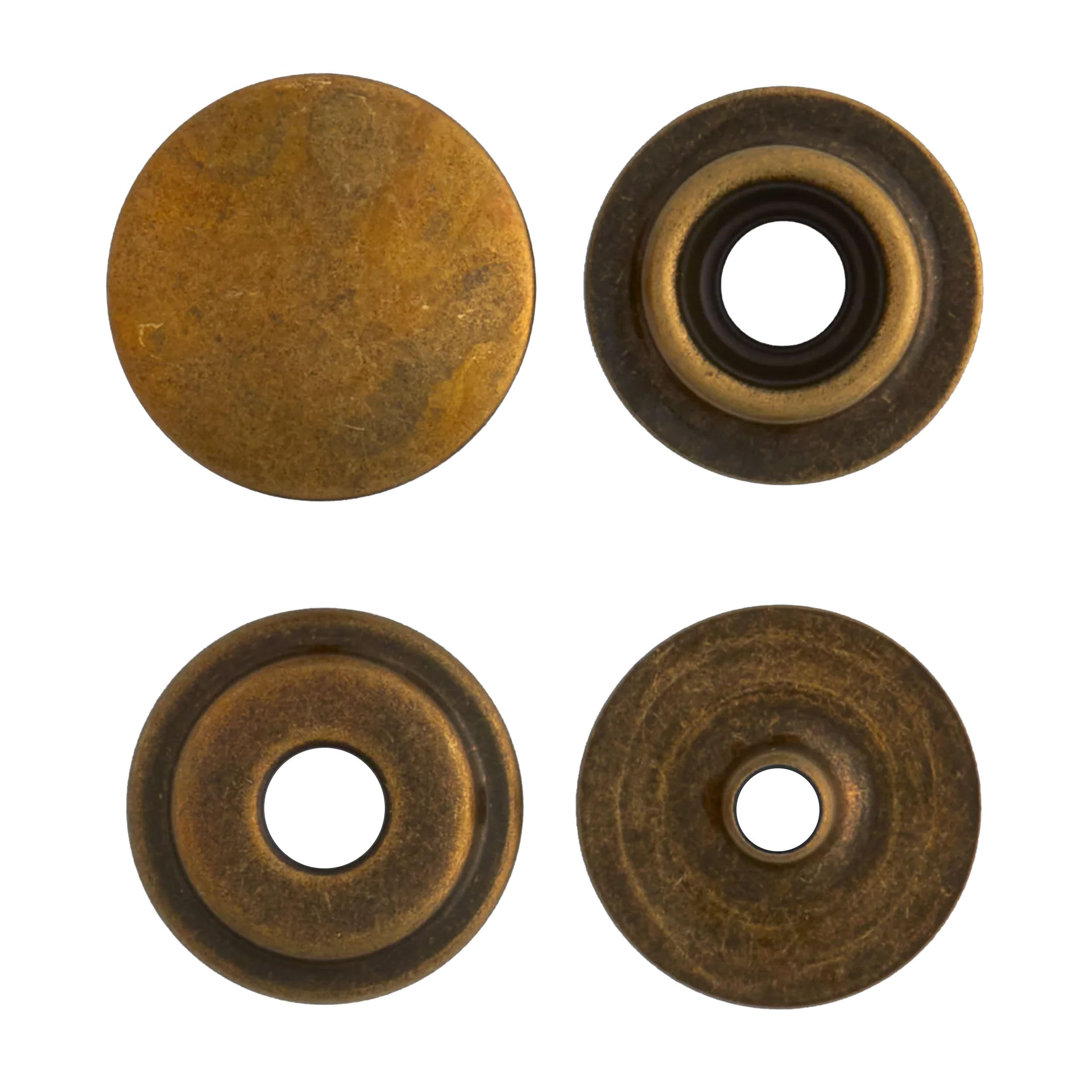 Tandy Leather Line 24 Snaps 10/pk 1263-01 (10, Antique Brass) - Image 8